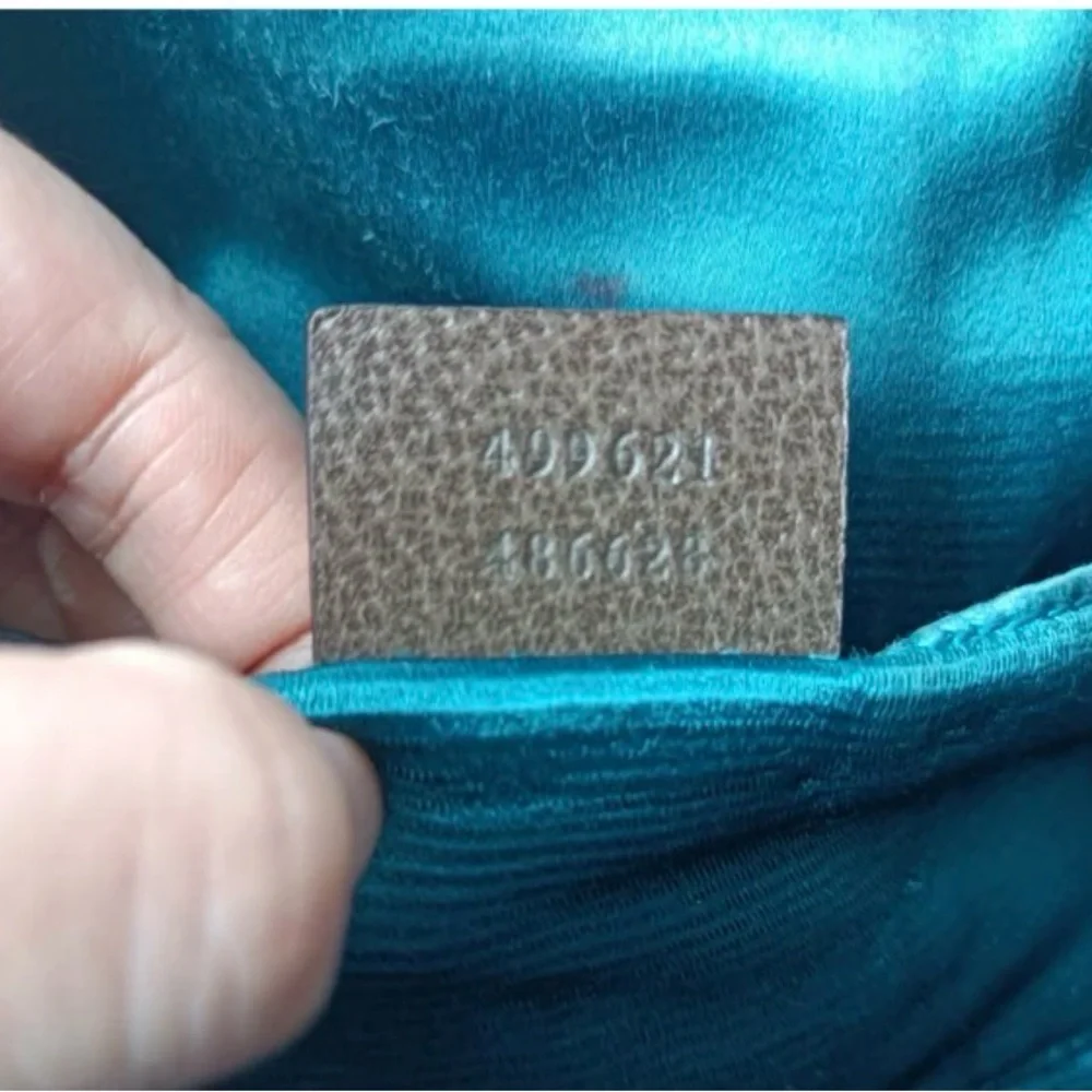 Gucci Ophedia Dome Beige and Brown Crossbody Bag with Red and Green Stripe - Picture 3 of 8